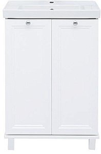 Тумба с раковиной Aquanet Амели 261989 60 белый для ванной в интернет-магазине Sanbest