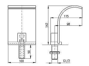 Излив водопад на ванну Rav-Slezak VOD6701 хром купить в интернет-магазине сантехники Sanbest