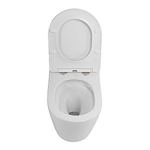 Унитаз Art&Max TITO AM2380CHRV/SC белый, с крышкой микролифт, безободковый купить в интернет-магазине Sanbest