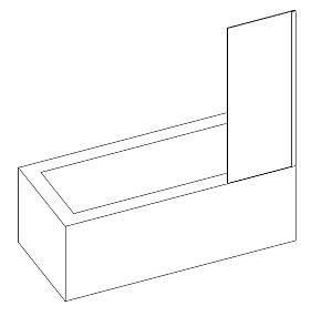 Шторка для ванны RGW SC-056 40х150 купить в интернет-магазине Sanbest