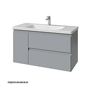 Тумба с раковиной Caprigo Forte 100 два ящика, одна дверь справа/слева, цвет на выбор/эмаль для ванной в интернет-магазине Sanbest