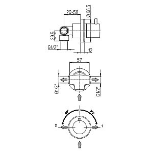 Душевая система PAINI Cox 78PZSET36911SHBATH черная матовая купить в интернет-магазине сантехники Sanbest