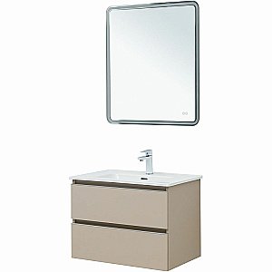 Тумба с раковиной Aquanet Вега 70 329584 бежевая для ванной в интернет-магазине Sanbest