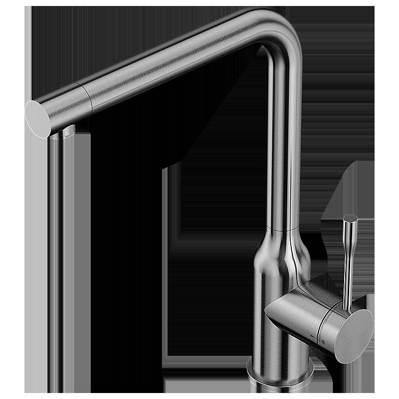 Смеситель для кухни Elghansa Kitchen 56A2026-Steel нержавеющая сталь купить в интернет-магазине сантехники Sanbest