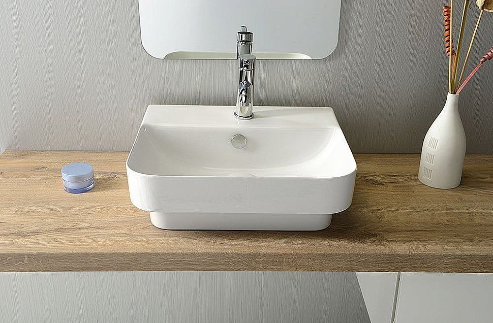 Раковина ISVEA Sott'Aqua 48 10SQ50048SV белая купить в интернет-магазине Sanbest