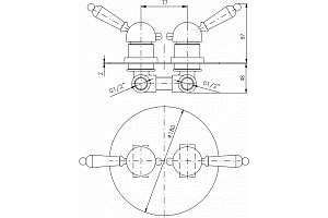 Смеситель для душа Rav-Slezak LABE L486SM бронза купить в интернет-магазине сантехники Sanbest