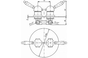 Смеситель для душа Rav-Slezak LABE L486SM бронза купить в интернет-магазине сантехники Sanbest