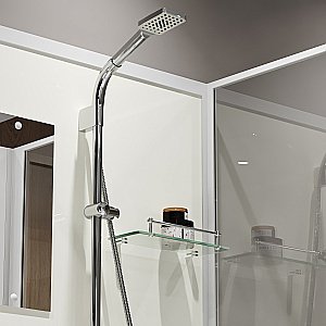 Душевая кабина Niagara Standart ST100/15Q/BK 100х100 стекло прозрачное/профиль белый купить в интернет-магазине Sanbest