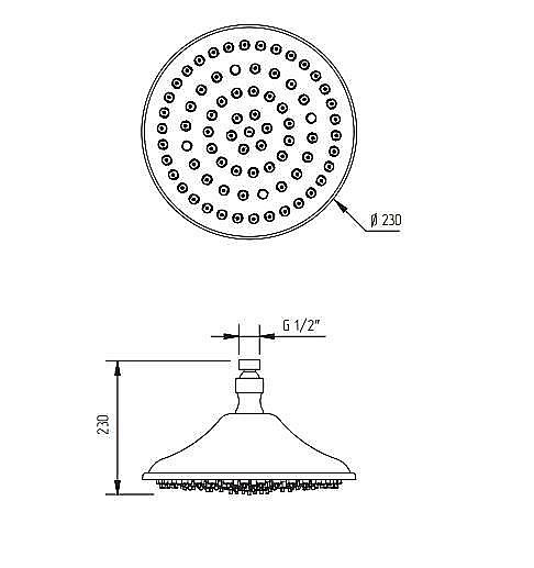 Верхний душ Migliore Corsica ML.CSC-35.680.DO золото купить в интернет-магазине сантехники Sanbest