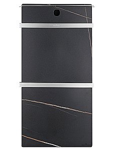 Полотенцесушитель электрический WONZON & WOGHAND STUTTGART WW-A504-BR брашированный никель/черный мрамор купить в интернет-магазине сантехники Sanbest