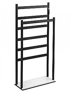 Полотенцесушитель электрический напольный WONZON & WOGHAND ESSEN, Черный матовый (WW-A407-MB) купить в интернет-магазине сантехники Sanbest