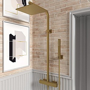 Душевая система PAINI Dax-R 84PJ689TH золото матовое купить в интернет-магазине сантехники Sanbest