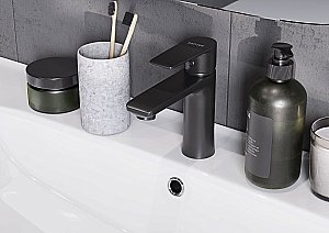 Смеситель для раковины Santek Арма WH5A02007N001 черный матовый купить в интернет-магазине сантехники Sanbest