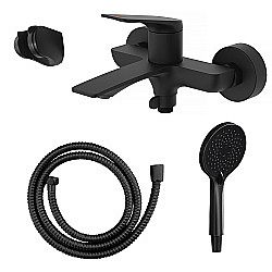 Смеситель для ванны Azario Lursy AZ-K3049B черный матовый купить в интернет-магазине сантехники Sanbest