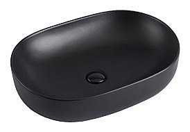 Раковина накладная Gid Lago 60 Bm9026a 53369 черная матовая купить в интернет-магазине Sanbest