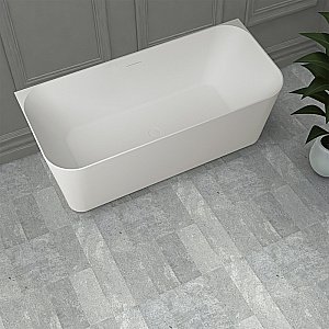 Ванна из искусственного камня ABBER Stein AS9617 170х75 белая матовая купить в интернет-магазине Sanbest