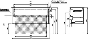 Тумба с раковиной Allen Brau Gravity 120 1.370015.WM белая матовая для ванной в интернет-магазине Sanbest