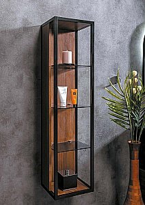 Пенал Armadi Art Loft высокий темное дерево для ванной в интернет-магазине сантехники Sanbest