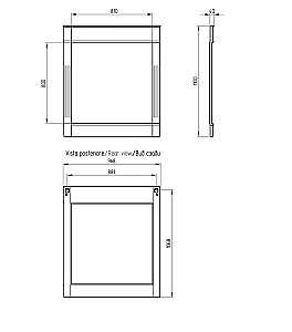 Зеркало Migliore Kantri 26691 97х110 Oliva в ванную от интернет-магазине сантехники Sanbest