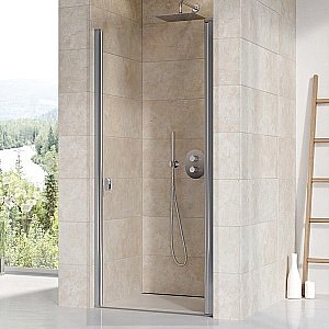 Душевая дверь Ravak Chrome CSD1 80 профиль хром/стекло прозрачное купить в интернет-магазине Sanbest