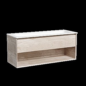 Тумба с раковиной Sancos Marmi 1.0 MR1.0120EG дуб галифакс натуральный для ванной в интернет-магазине Sanbest