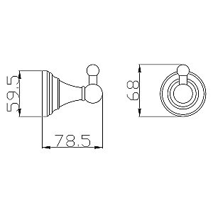 Крючок Rav Slezak Morava MKA0100B белый купить в интернет-магазине сантехники Sanbest