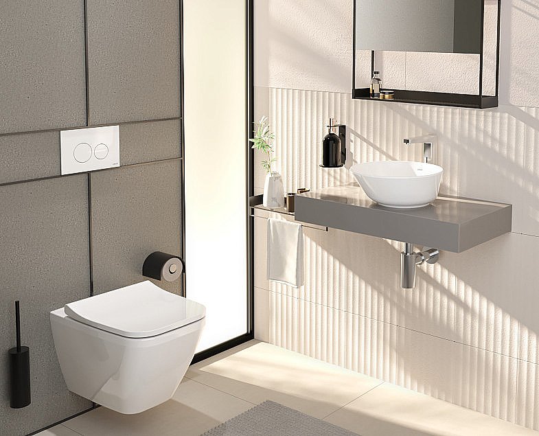 Раковина накладная Vitra Geo 38 7421B003-0016 белая купить в интернет-магазине Sanbest