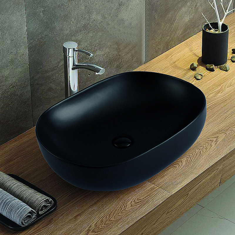Раковина Azario 60 AZ-78326MB черная матовая купить в интернет-магазине Sanbest