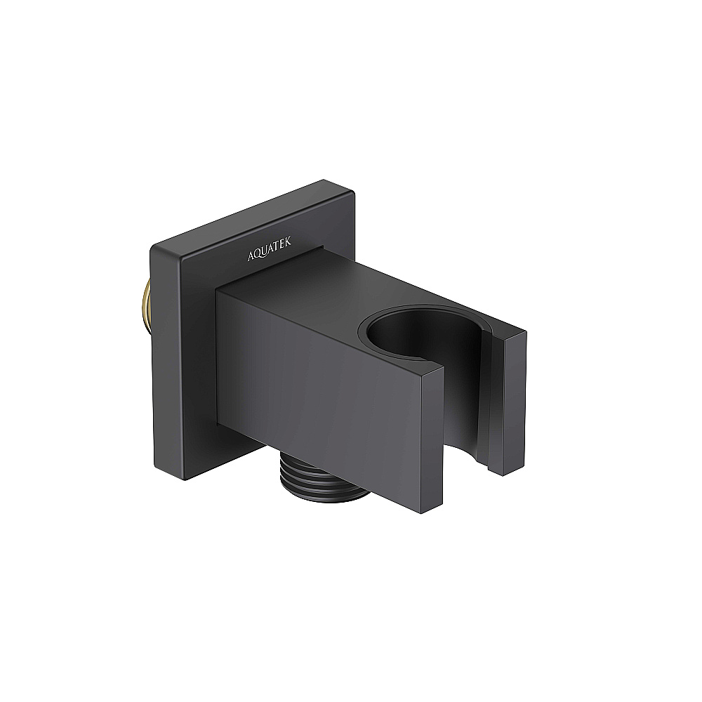 Подключение для шланга Aquatek AQ2463MB черный матовый купить в интернет-магазине сантехники Sanbest