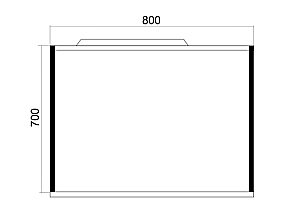 Зеркало Mixline БРУКЛИН 543942 80 бетон в ванную от интернет-магазине сантехники Sanbest