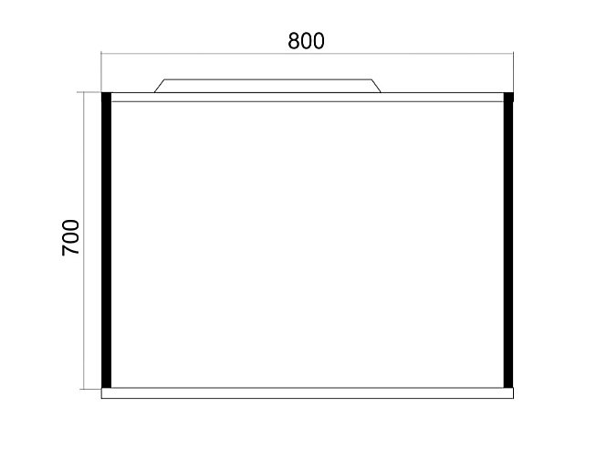 Зеркало Mixline БРУКЛИН 543942 80 бетон в ванную от интернет-магазине сантехники Sanbest