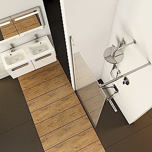 Душевое ограждение Ravak WALK-IN WALL ST 110/W SET-900 Wall стекло прозрачное/профиль черный купить в интернет-магазине Sanbest