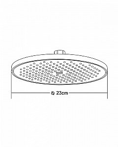 Верхний душ Orange S13TSb черный купить в интернет-магазине сантехники Sanbest