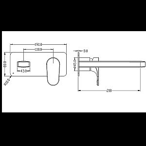 Смеситель для раковины Boheme Spectre 455-NB никель купить в интернет-магазине сантехники Sanbest