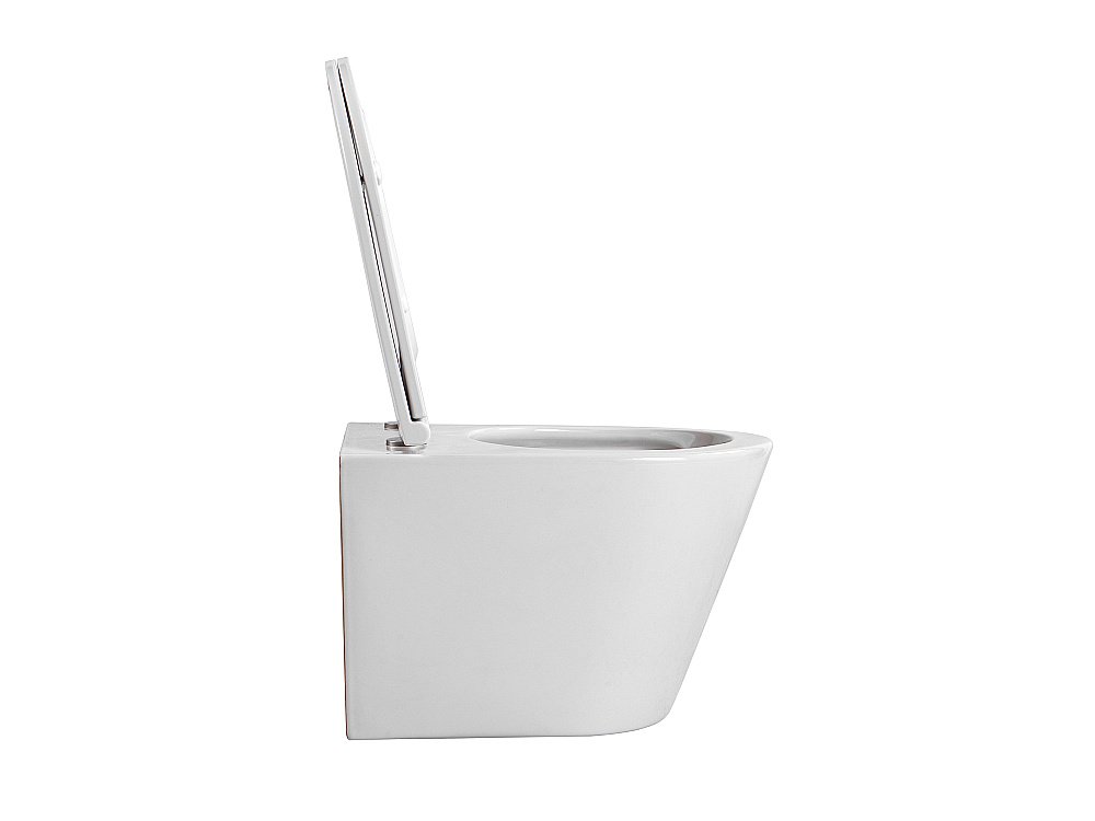 Унитаз подвесной Aquatek Вега AQ1904T-00 белый, с крышкой микролифт, безободковый, слив-торнадо купить в интернет-магазине Sanbest