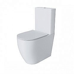 Унитаз-компакт Grossman Style GR-4473S безободковый, с крышкой микролифт, с бачком, белый купить в интернет-магазине Sanbest