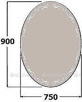 Зеркало LED De Aqua ДЕКОР 205755 75x90 в ванную от интернет-магазине сантехники Sanbest