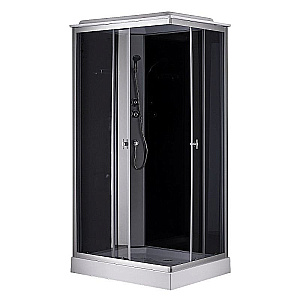 Душевая кабина Loranto 100х80 CS-5180-13 G стекло прозрачное/профиль сатин купить в интернет-магазине Sanbest