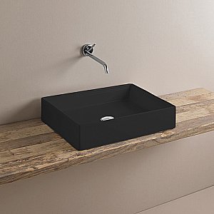 Раковина накладная Artceram Scalino 55 SCL002 17 00 Nero Matt купить в интернет-магазине Sanbest