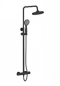 Душевая система Orange Thermo T02S3-912b черный матовый купить в интернет-магазине сантехники Sanbest