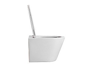 Унитаз подвесной Aquatek Вега AQ1904T-00 белый, с крышкой микролифт, безободковый, слив-торнадо купить в интернет-магазине Sanbest