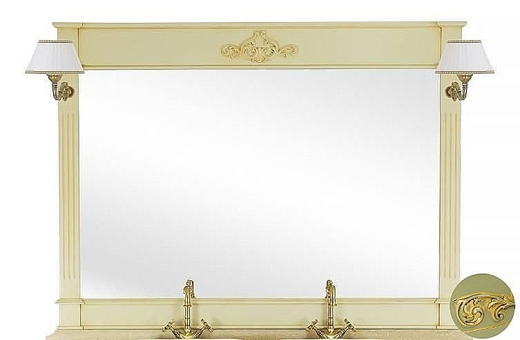 Зеркало Migliore Kantri 160 оливковое в ванную от интернет-магазине сантехники Sanbest