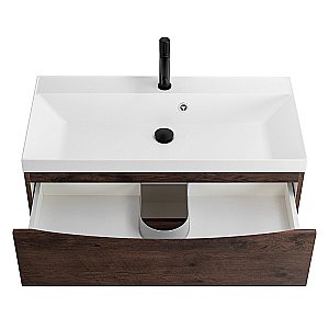 Тумба с раковиной Belbagno MARINO 80 2C-SO/BB800/450-LV-MR-AST Rovere Moro для ванной в интернет-магазине Sanbest