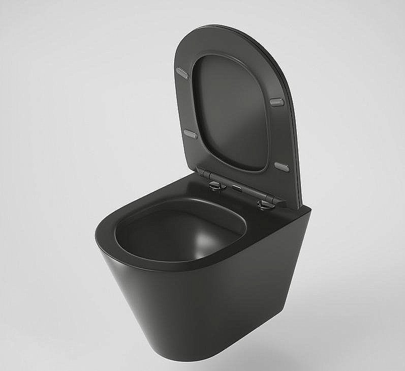 Унитаз подвесной Grossman GR-4477BMS безободковый, с крышкой микролифт, черный матовый купить в интернет-магазине Sanbest