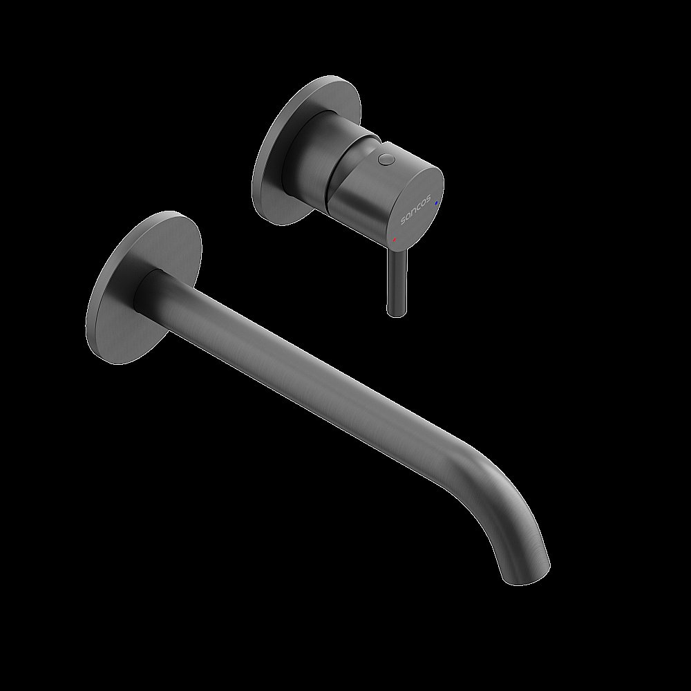 Смеситель для раковины Sancos Etna SC9004GG вороненая сталь купить в интернет-магазине сантехники Sanbest