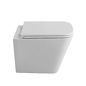 Унитаз подвесной BelBagno Ardente-Tor BB520CH-TOR/SC белый, безободковый, с крышкой микролифт, слив-торнадо купить в интернет-магазине Sanbest