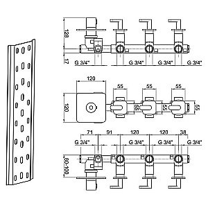 Смеситель для душа Webert Living LV971502015 купить в интернет-магазине сантехники Sanbest