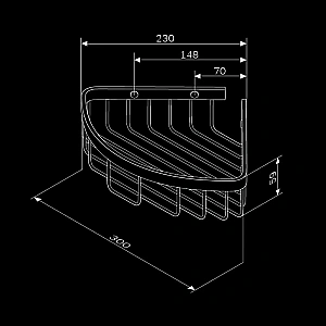 Полка-решетка AM.PM Sense L A7452200 купить в интернет-магазине сантехники Sanbest