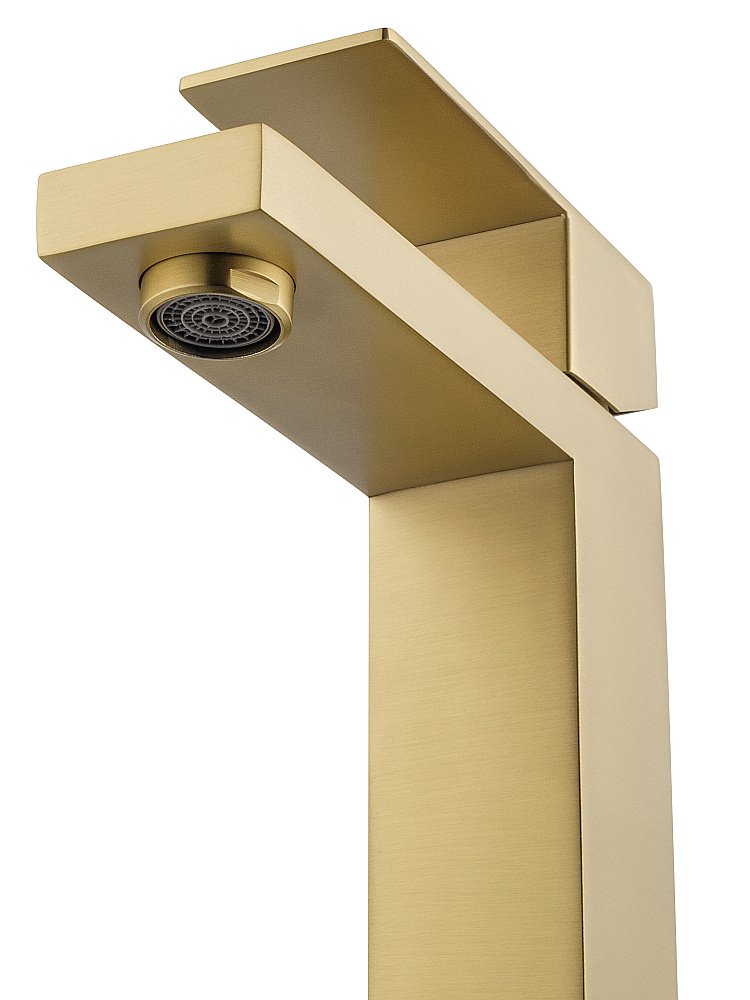 Смеситель для раковины WONZON & WOGHAND WW-A40982-BG золото брашированное купить в интернет-магазине сантехники Sanbest
