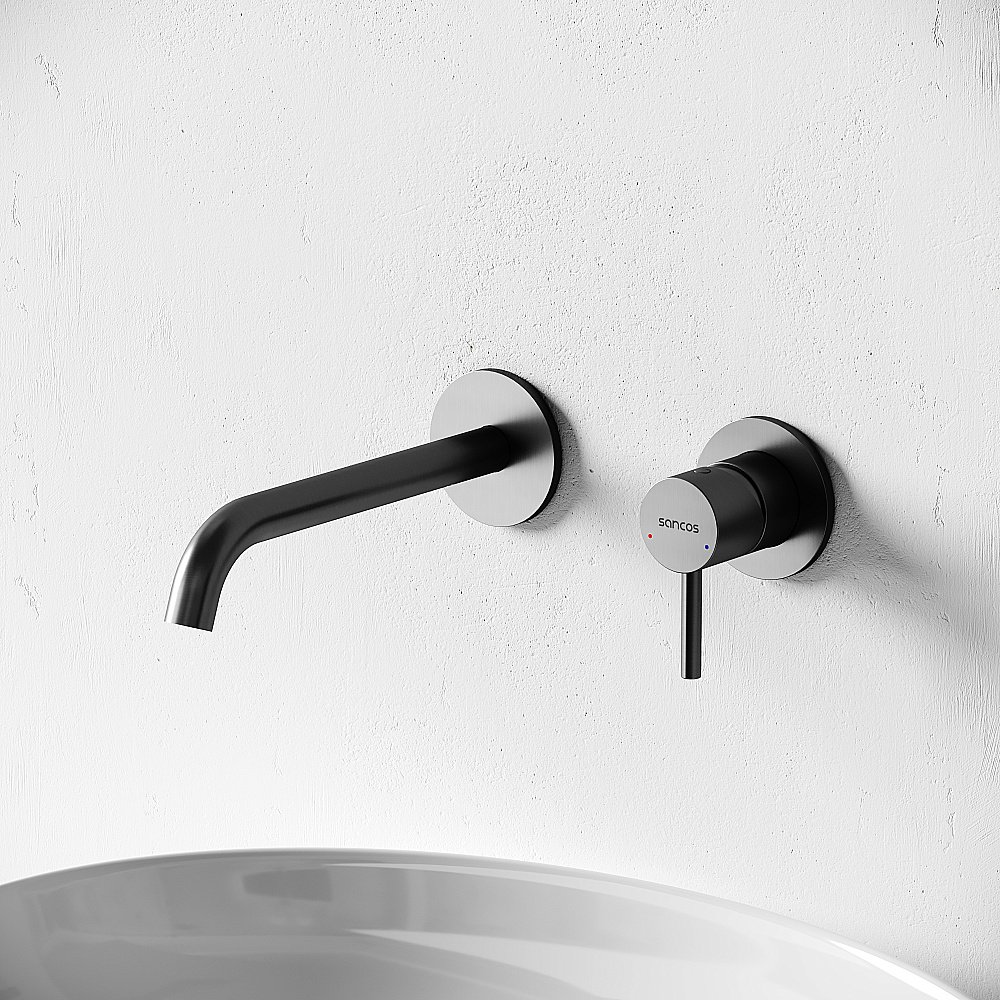 Смеситель для раковины Sancos Etna SC9004GG вороненая сталь купить в интернет-магазине сантехники Sanbest